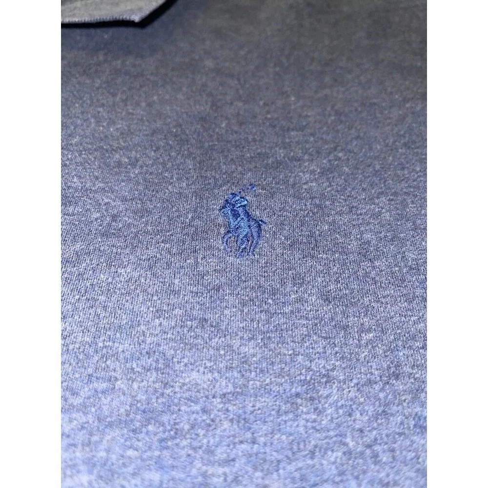 Vintage Polo by Ralph Lauren Mens‎ 2XLT Blue Cotton Pony Knit Preppy Polo